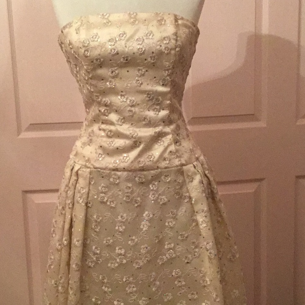 JESSICA MCLINCTOCK PALE PINK PARTY DRESS.